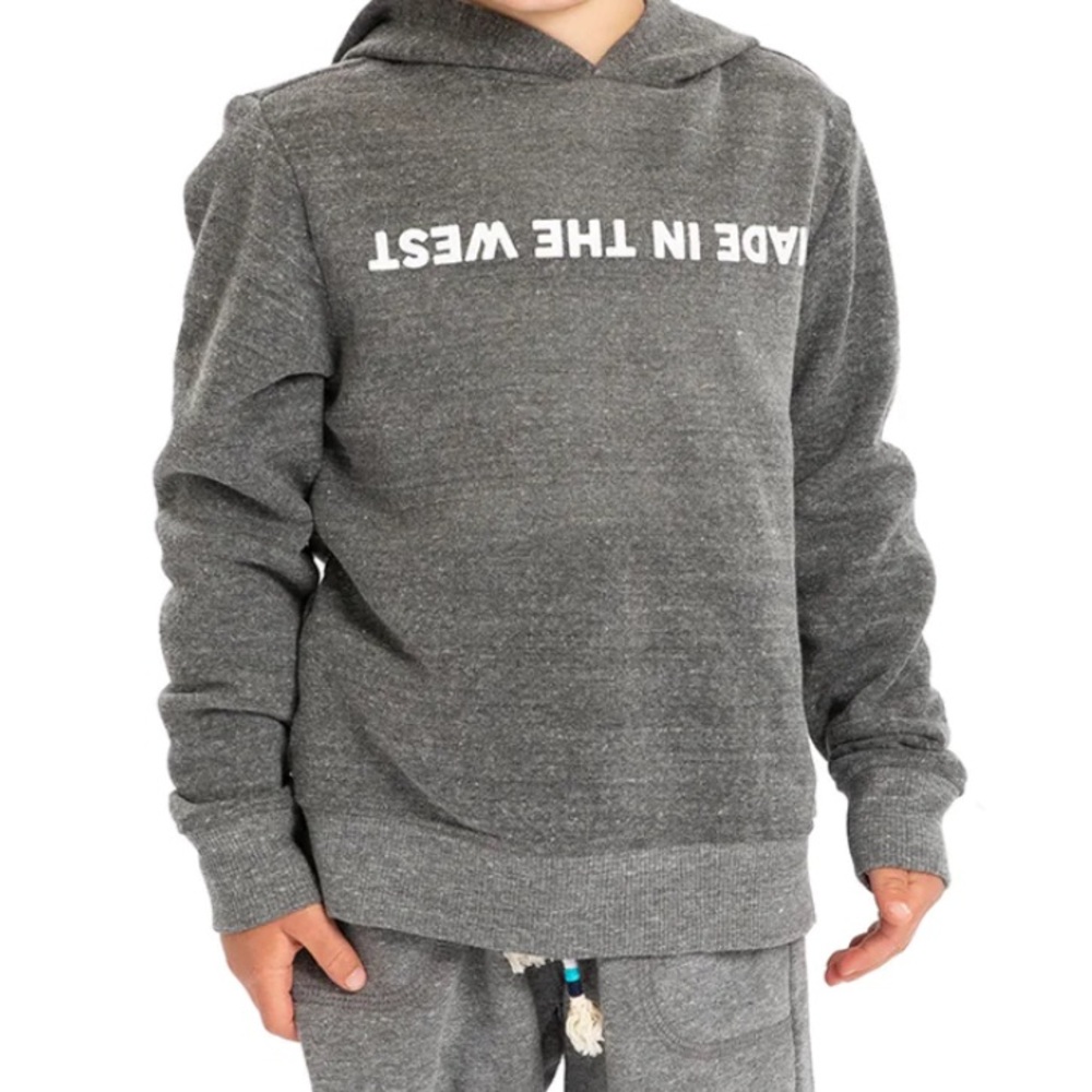 Sol Angeles Made in the West kids sweatshirt in grey Sz 12